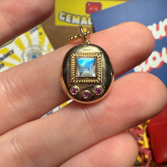 Kimberly Doyle Jewelry - Kimberly Doyle Mama Gemagotchi - Moonstone & Pink Sapphire